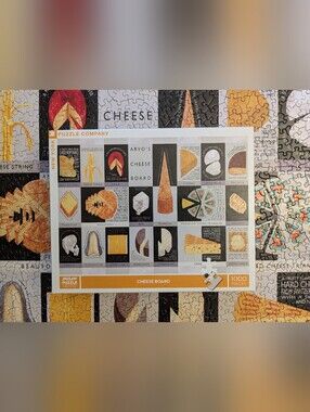 New York Puzzle Company 1000 Piece Puzzle - Cheese Board